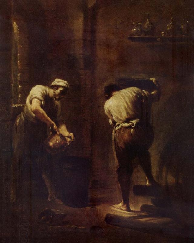 Giuseppe Maria Crespi Scene in a Cellar oil painting picture